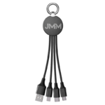 3-in-1 Keychain Charging Cable 2A Short Fast Charger